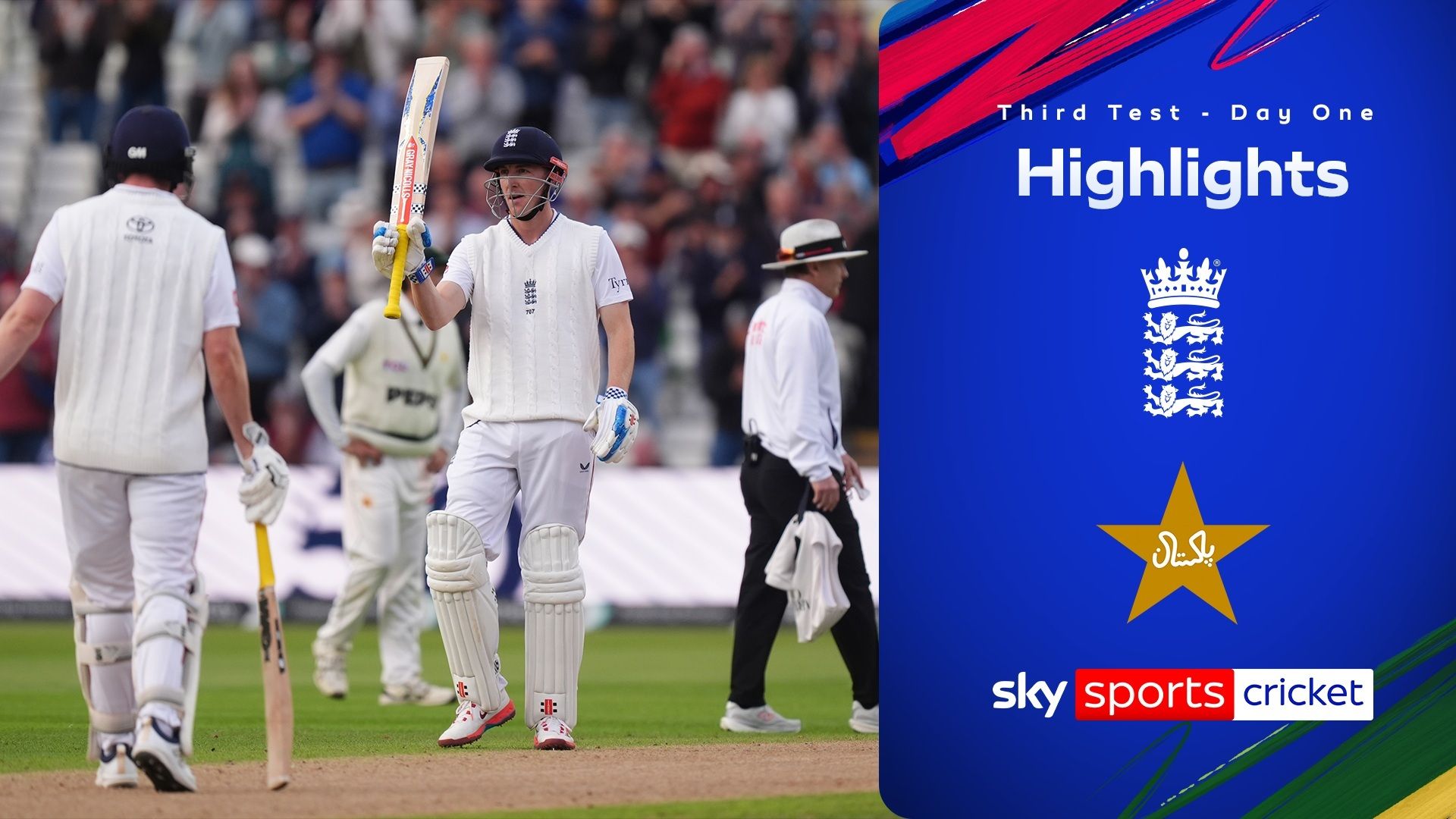 Highlights: England dominate opening day against Pakistan in third Test