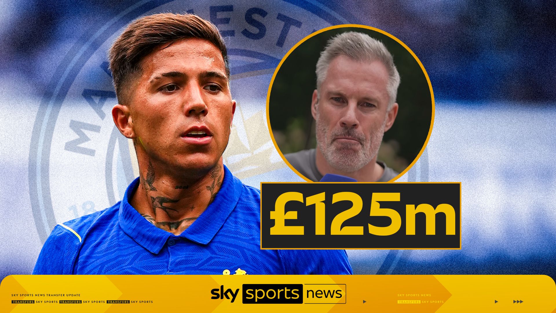 'The only team that can challenge Arsenal' | Carragher explains impact of Man City signing Enzo
