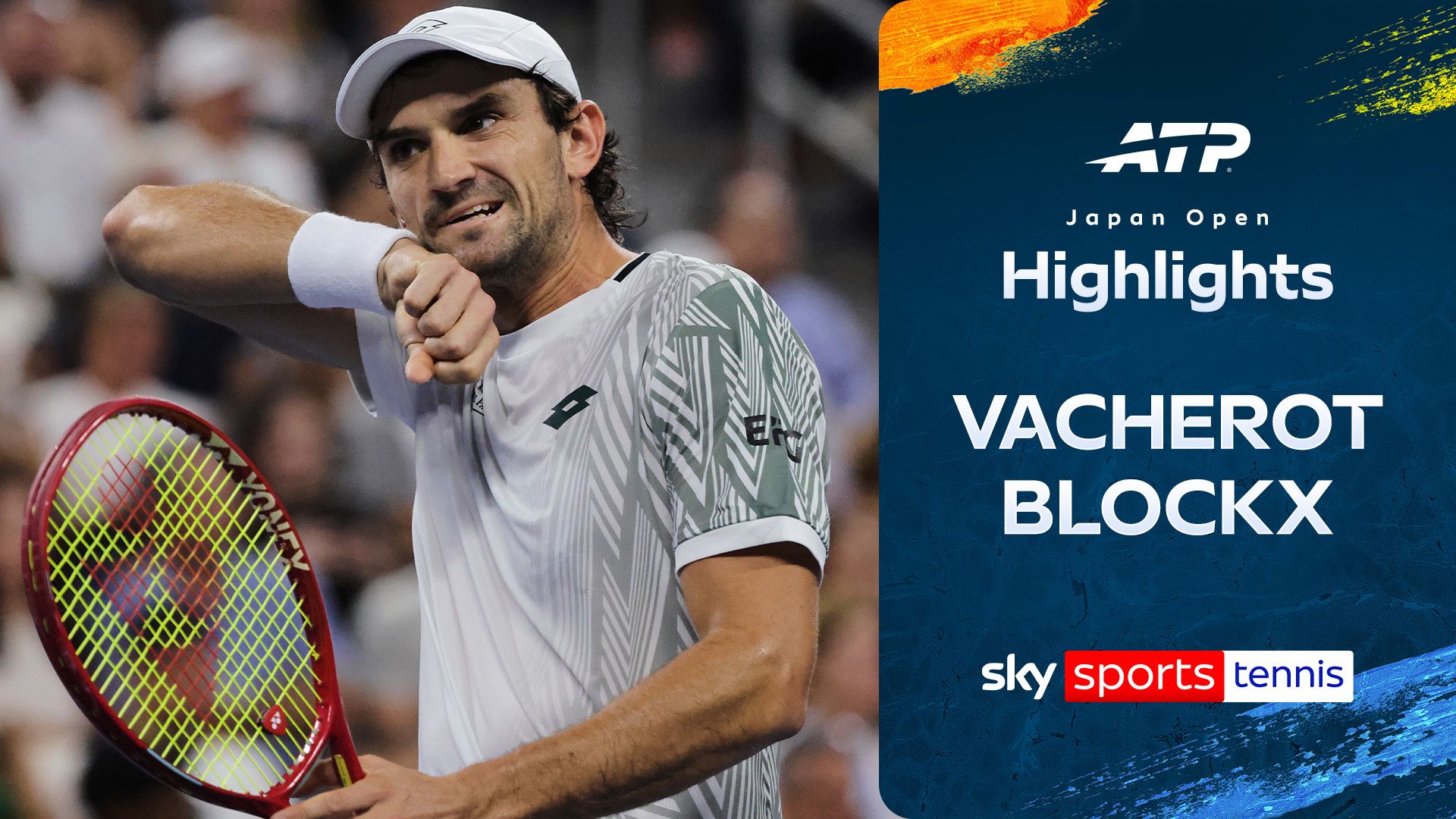 Vacherot defeats Blockx during the first round of the Japan Open