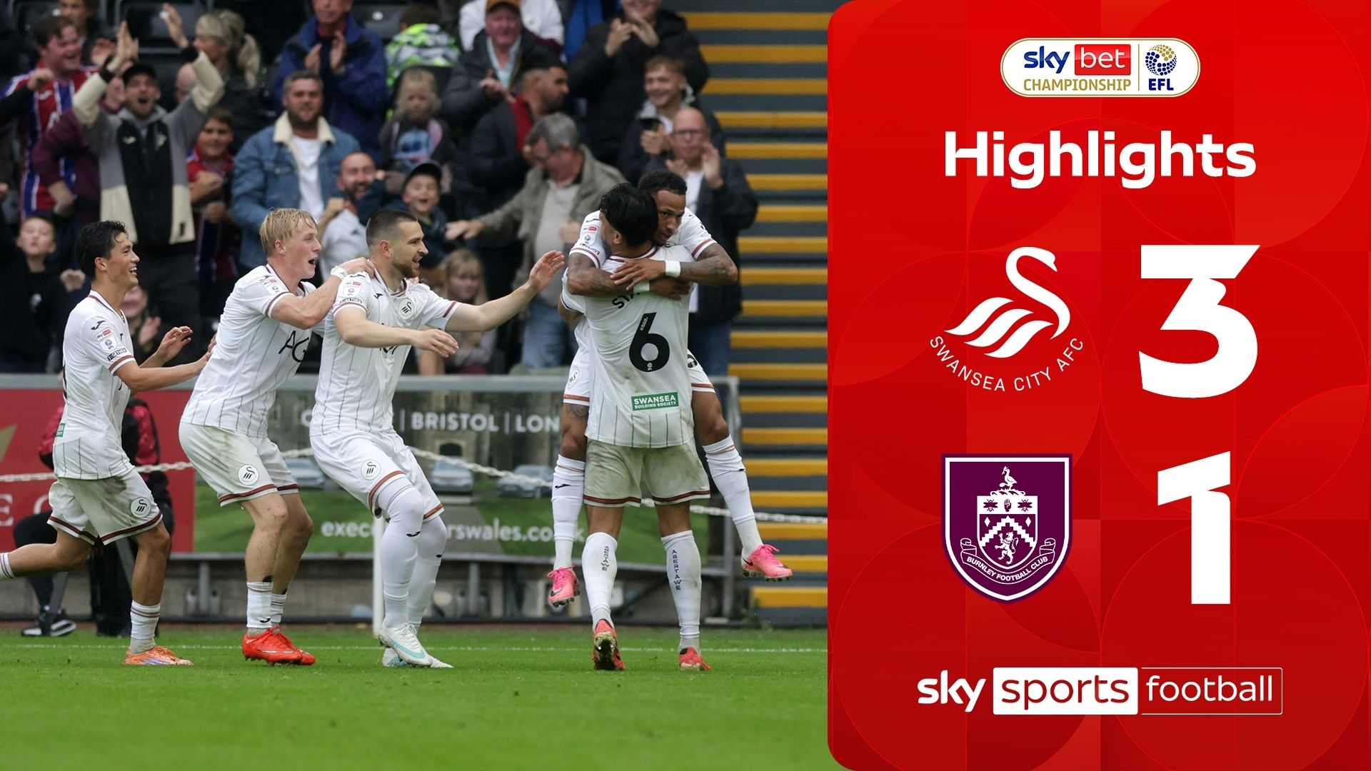 Swansea 3-1 Burnley