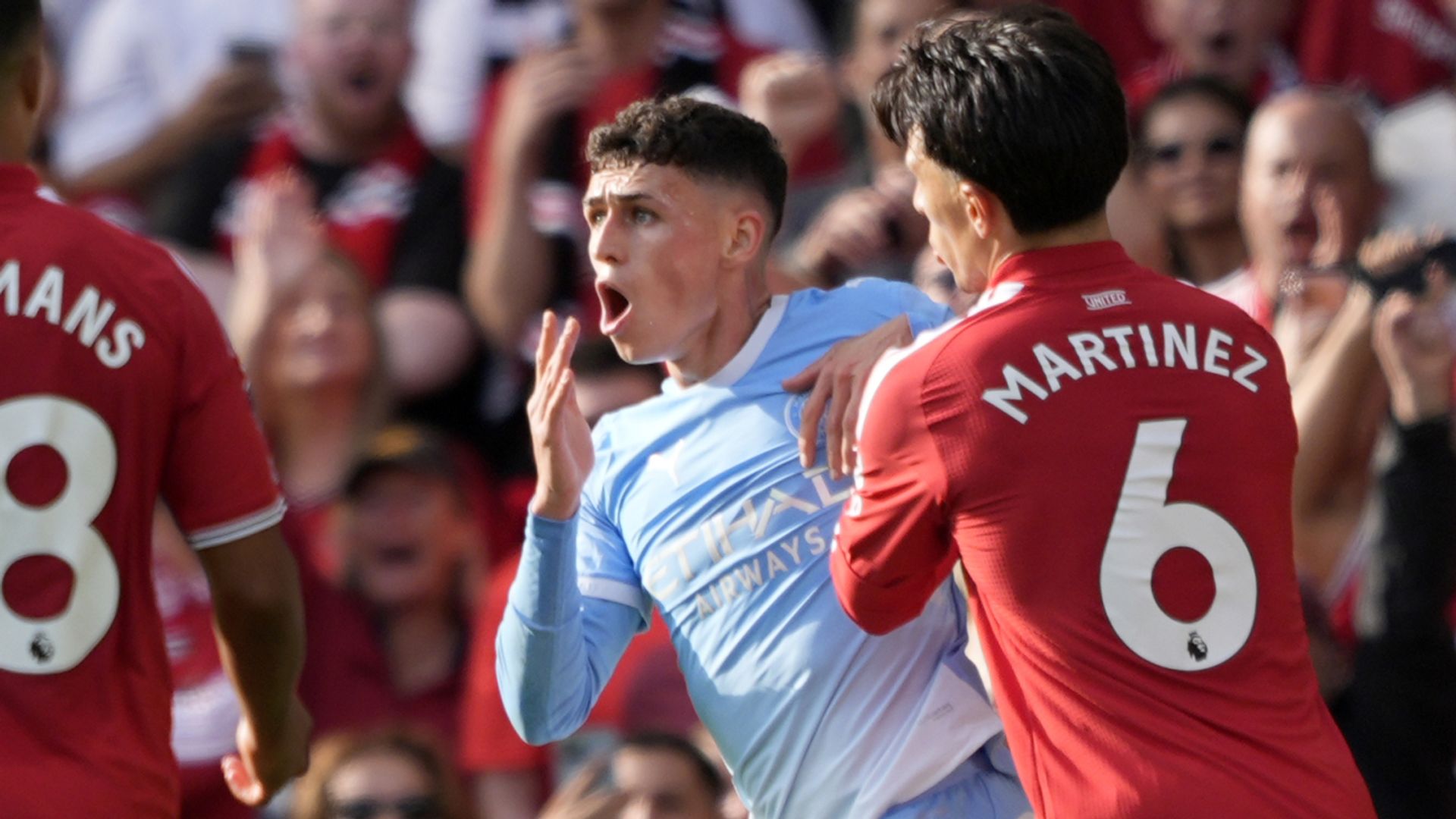 Foden sees red in lively Manchester derby LIVE!