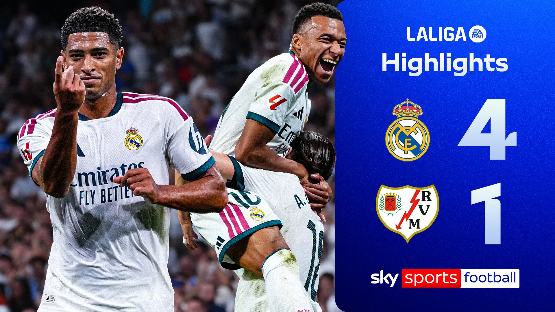 Bellingham and a Mbappe double seal Real win