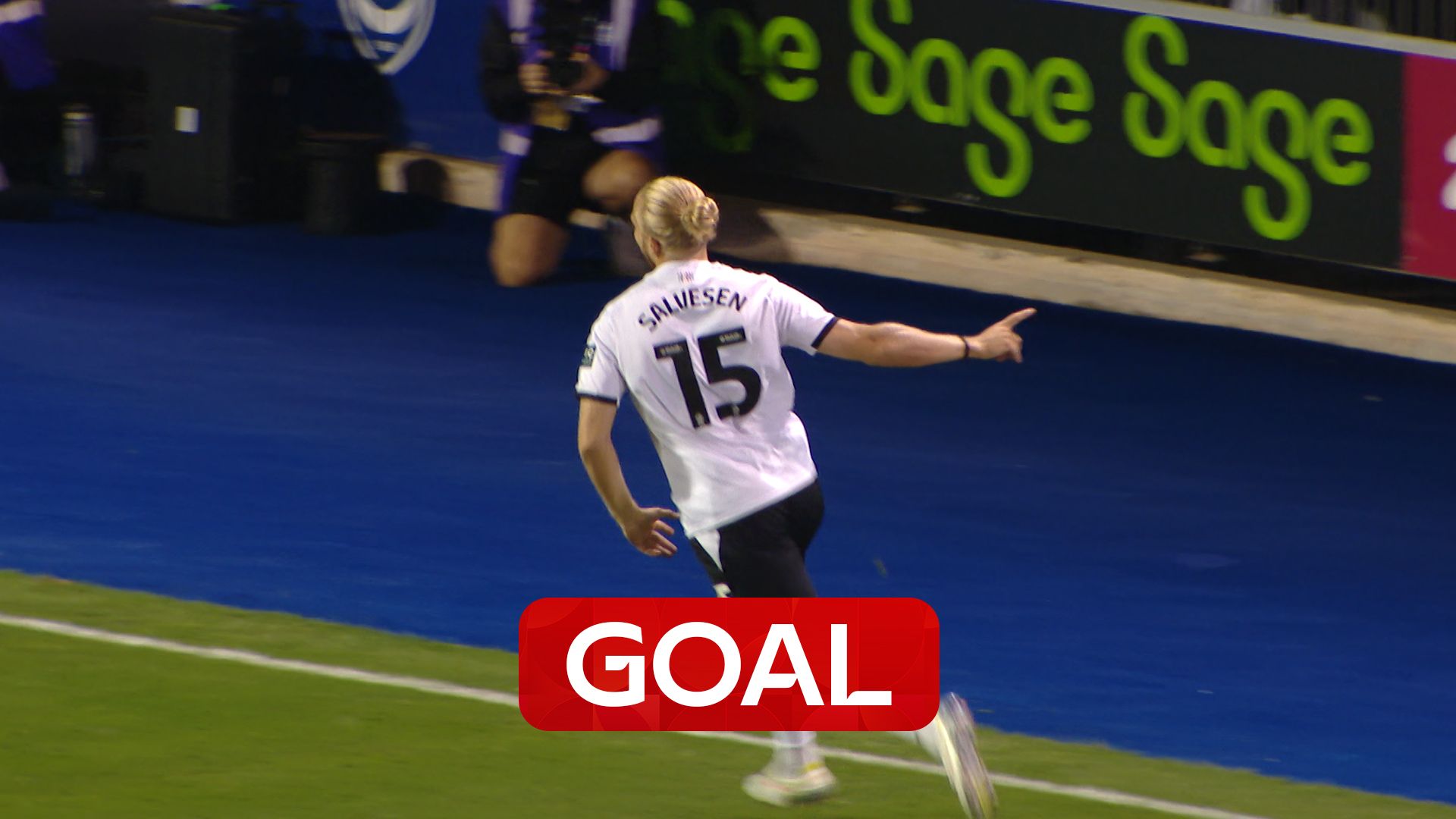'Immediate impact!' | Super-sub Salvesen doubles Derby's lead at Portsmouth!