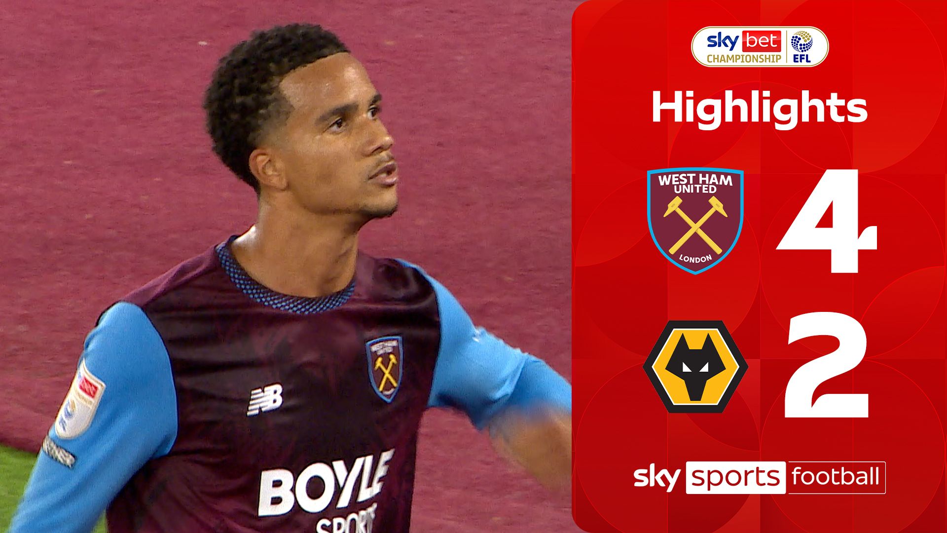 West Ham end winless start with a thumping victory over Wolves