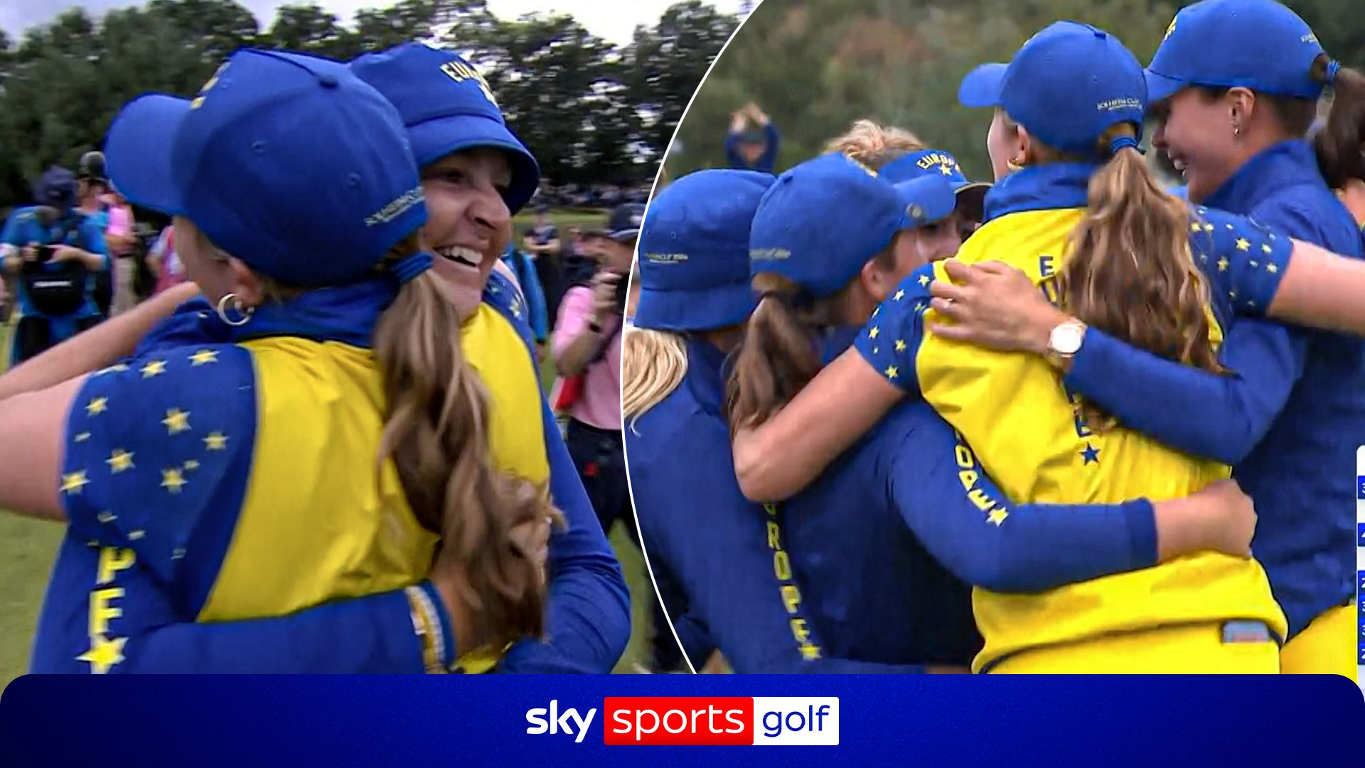 Woad claims vital Solheim Cup point for Europe to spark victory celebrations!
