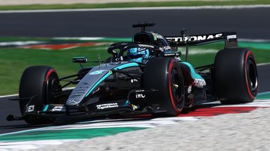 George Russell topped final practice at Monza