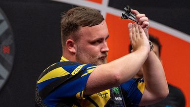 Luke Littler at the Czech Darts Open (Pic: Sebastian Doppstadt/PDC Europe)