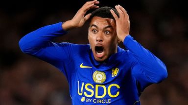 Morgan Rogers reacts during Chelsea's 6-3 win over Leeds