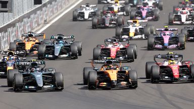 The start of the 2026 Spanish Grand Prix in Madrid
