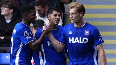 Zian Flemming (right) scored the winner for Ipswich at Selhurst Park