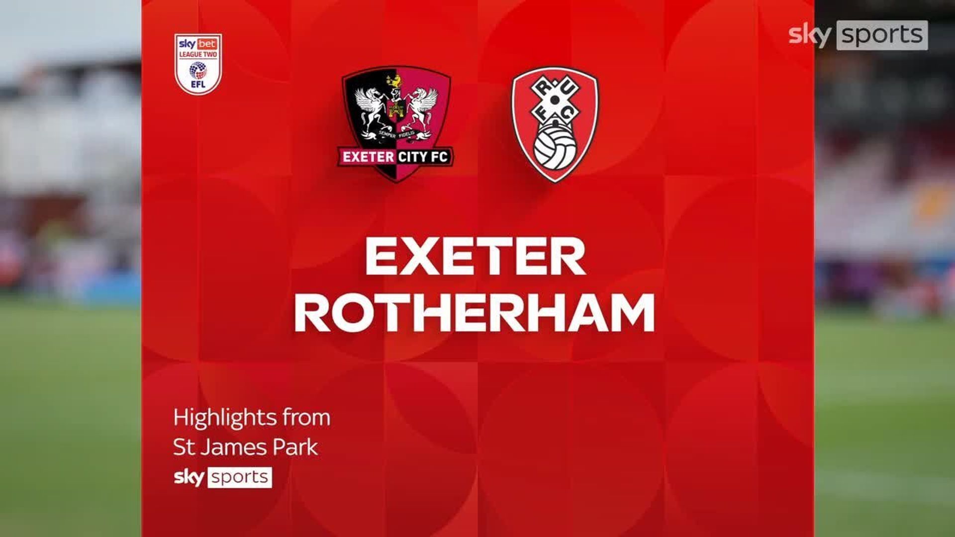 Exeter 1-0 Rotherham