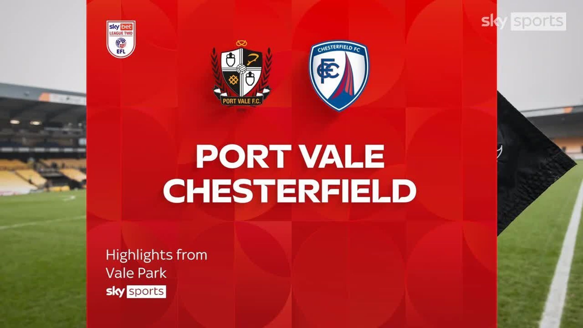Port Vale 1-0 Chesterfield 