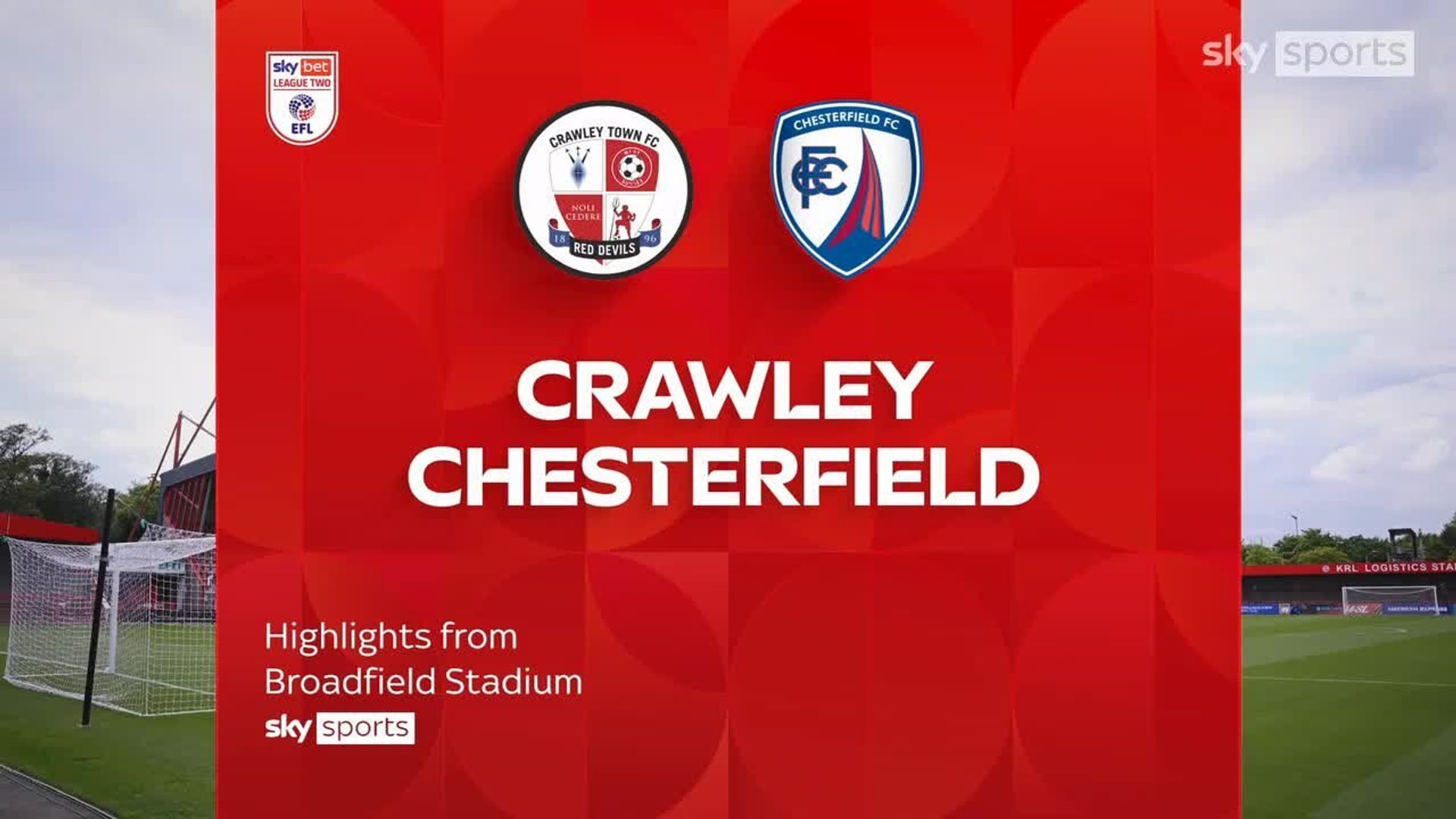Crawley 2-2 Chesterfield