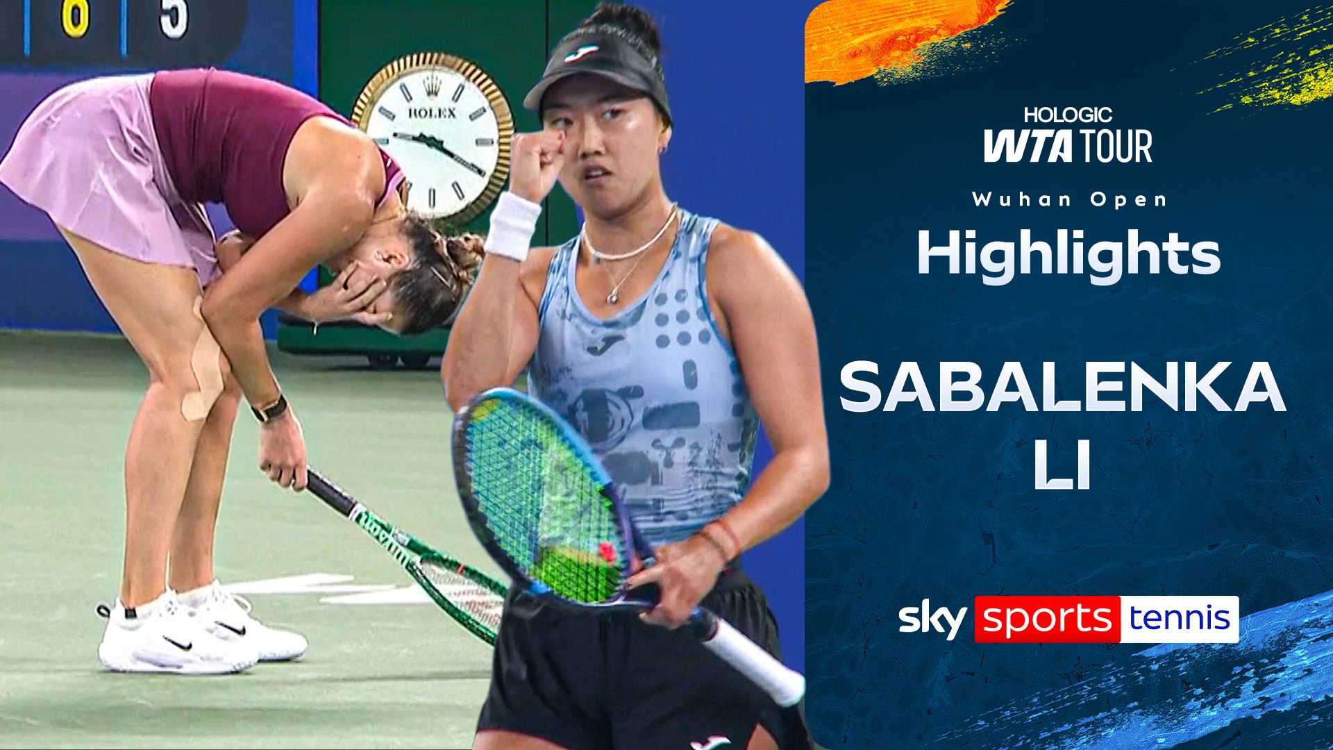 HUGE upset! - Li stuns top seed Sabalenka at Wuhan Open