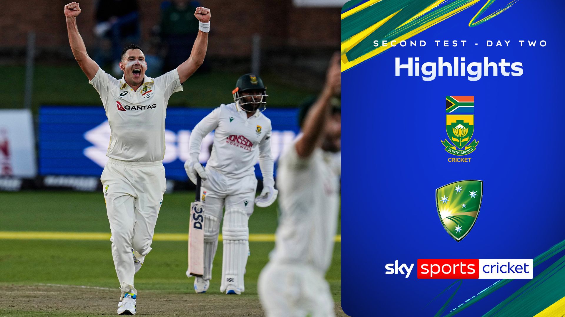 South Africa vs Australia – Second Test day two highlights