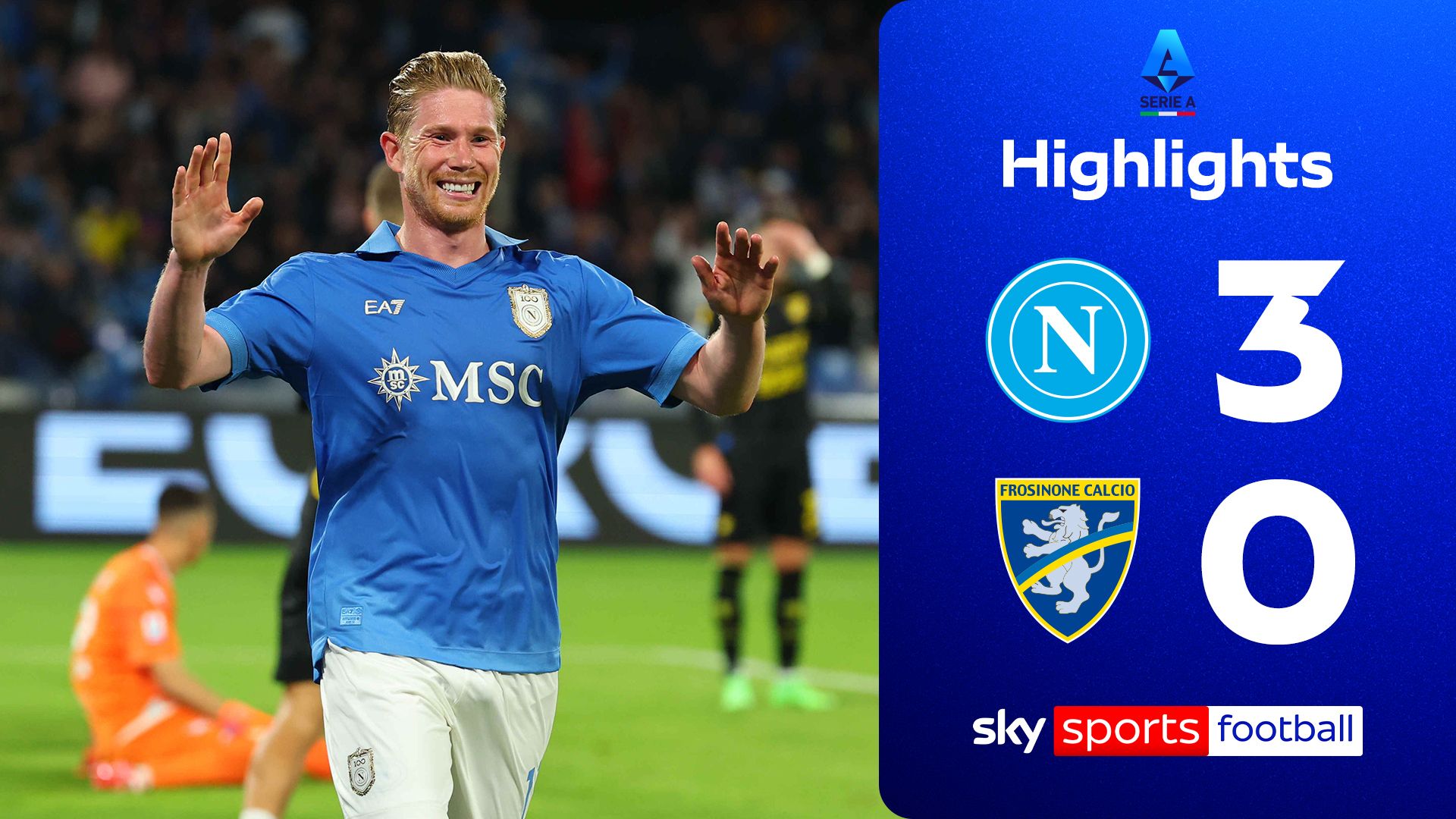 De Bruyne at the double in Napoli win