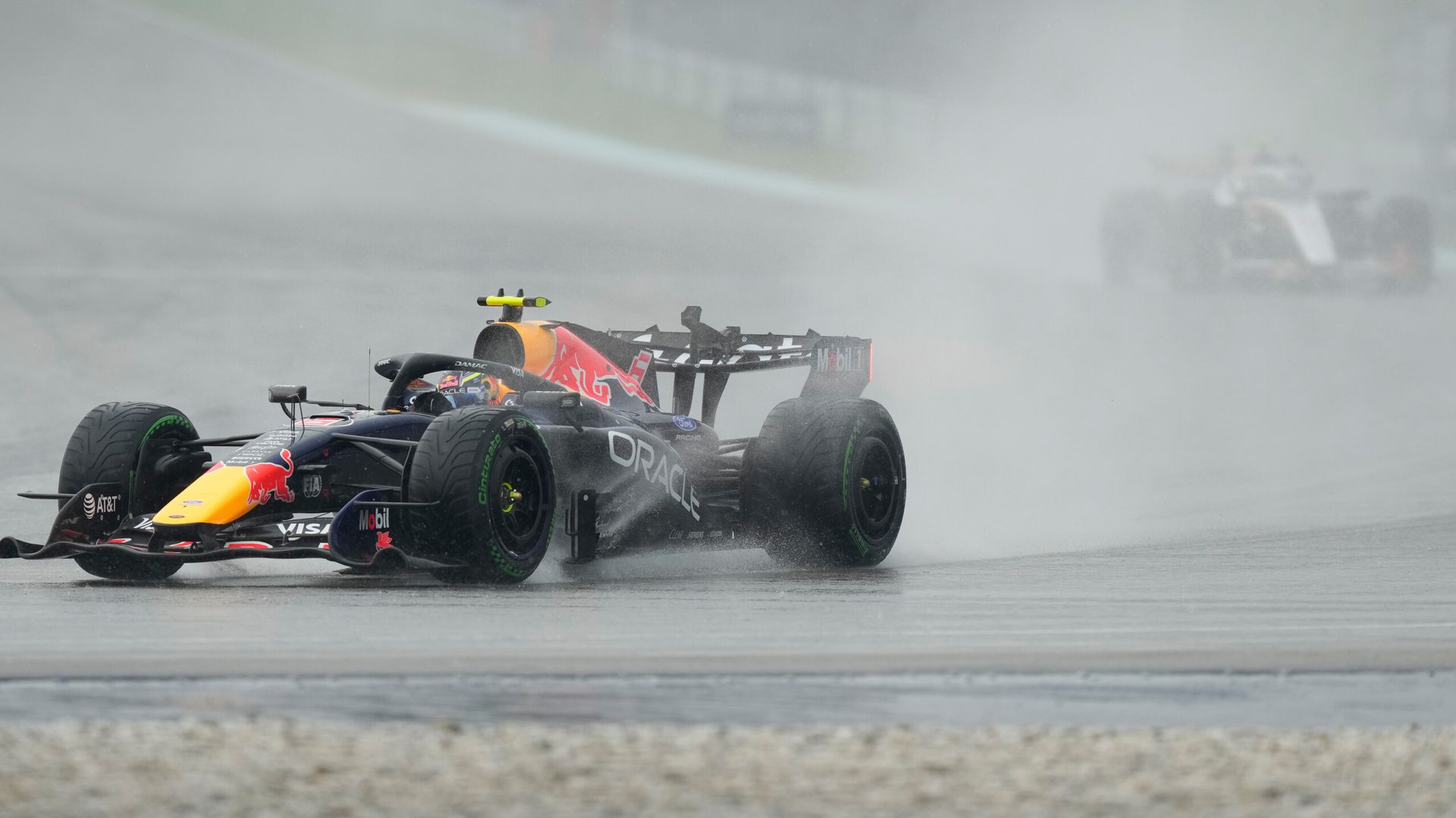 Bahrain GP: Race start delayed again after chaos on formation laps in wet LIVE!