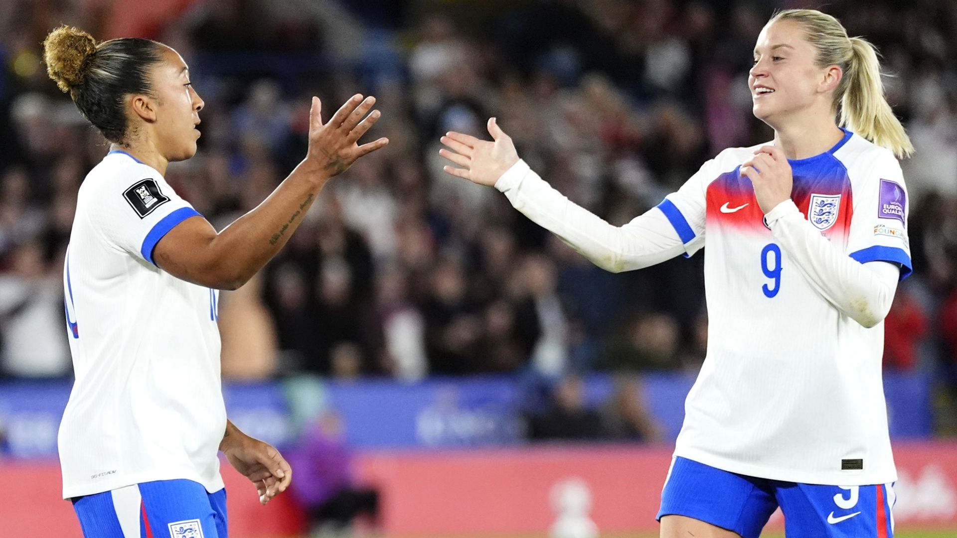 Russo, James both score twice as England beat Greece in World Cup play-off
