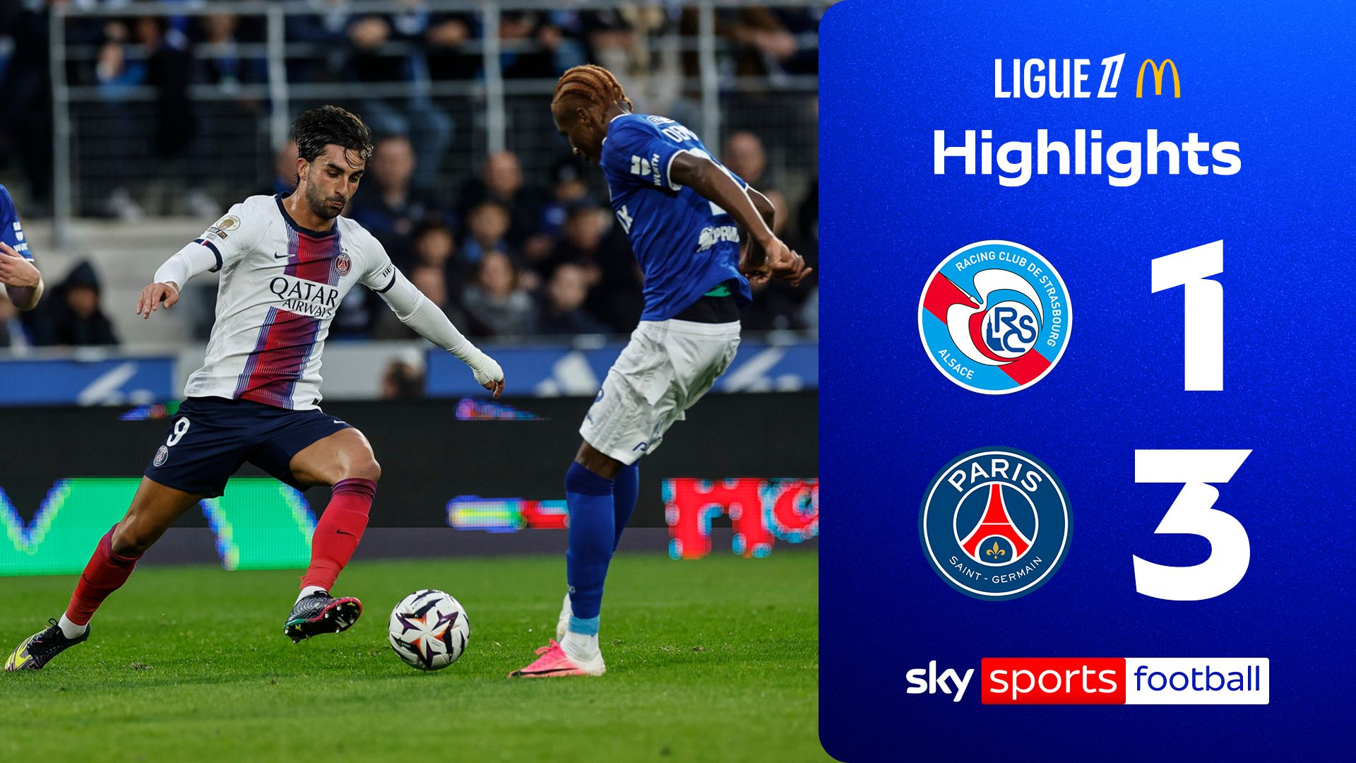 PSG leave it late to complete comeback against Strasbourg