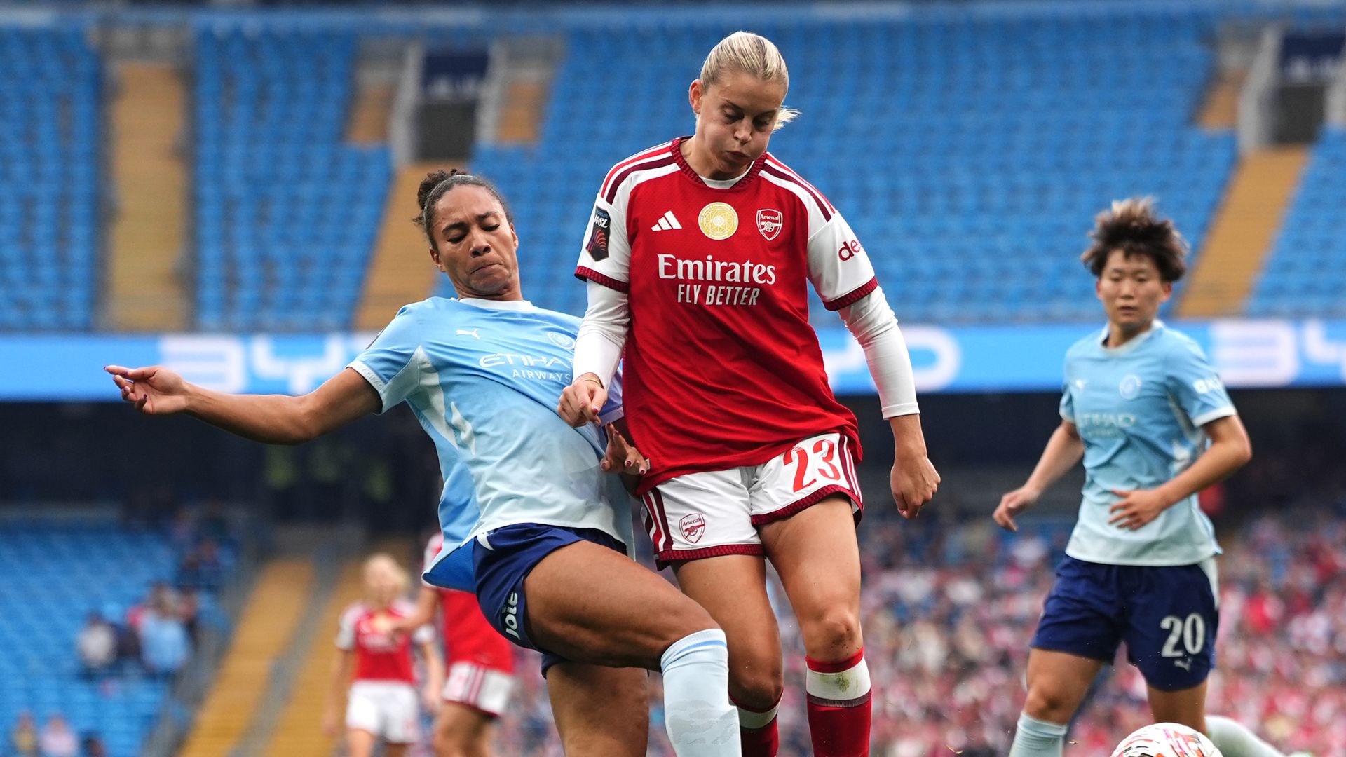 WSL: Russo fires Arsenal back in front at Man City LIVE!