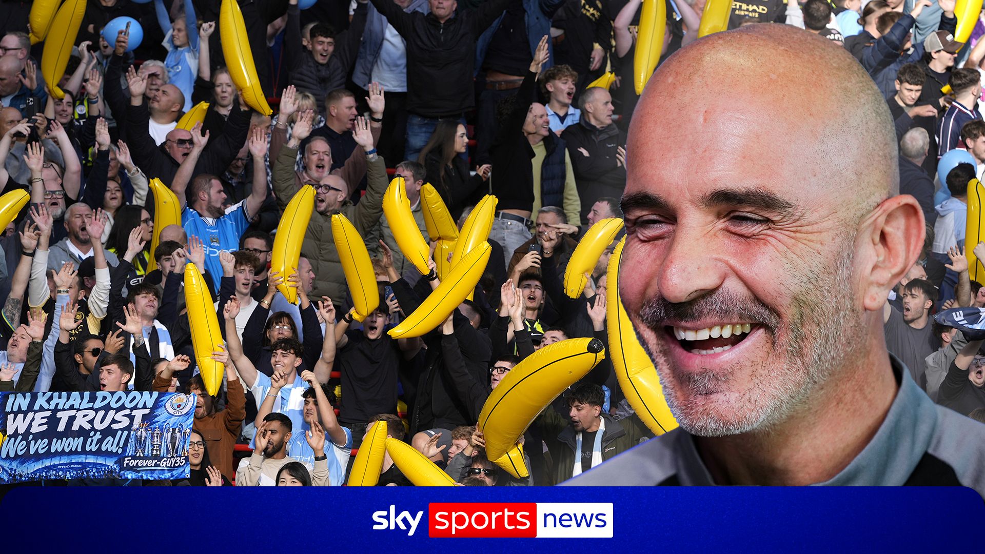 'It creates a nice enviroment' - What Maresca really thinks of inflatable bananas!