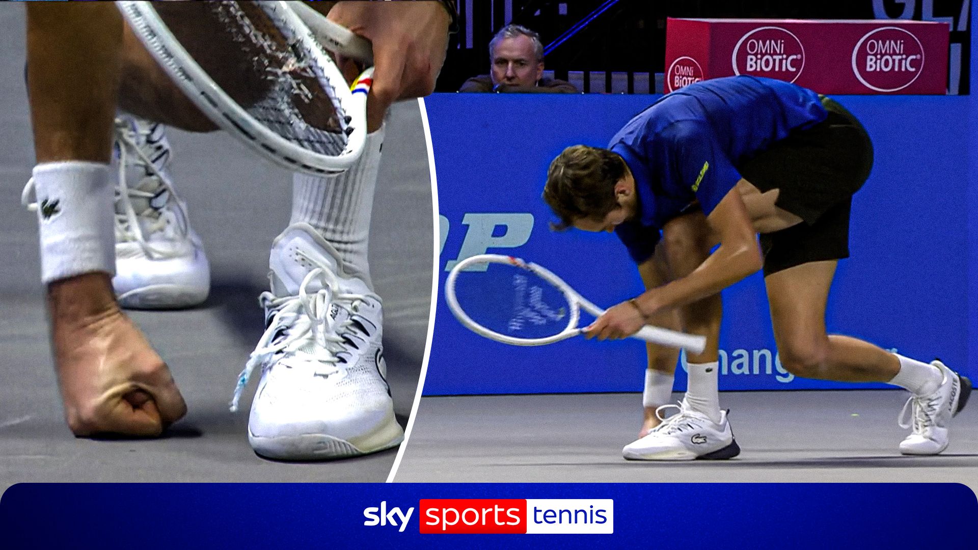 Medvedev PUNCHES court in frustration in clash with Norrie!