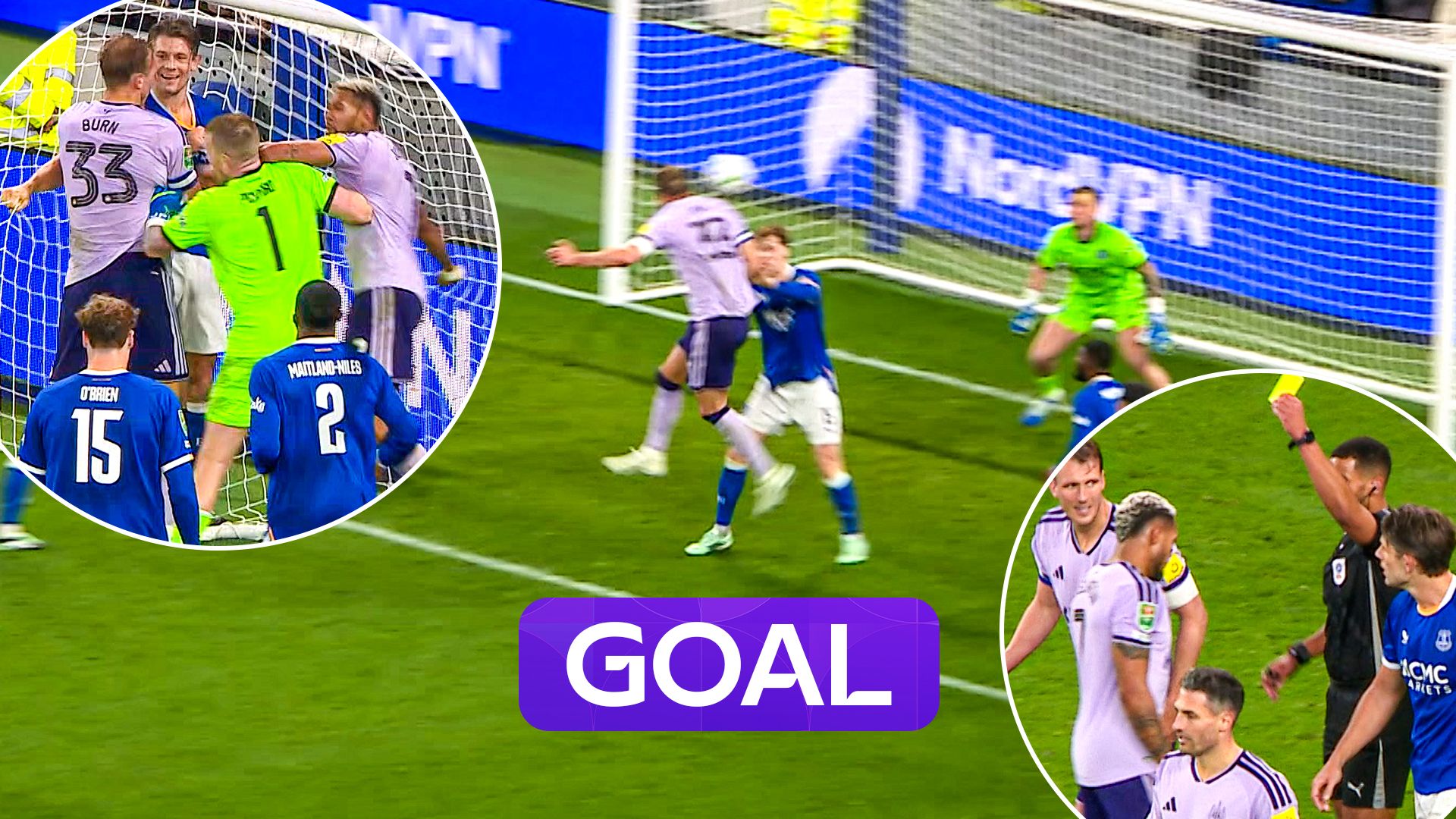 'Joelinton is raging!' - Tempers FLARE as players clash after Burn goal