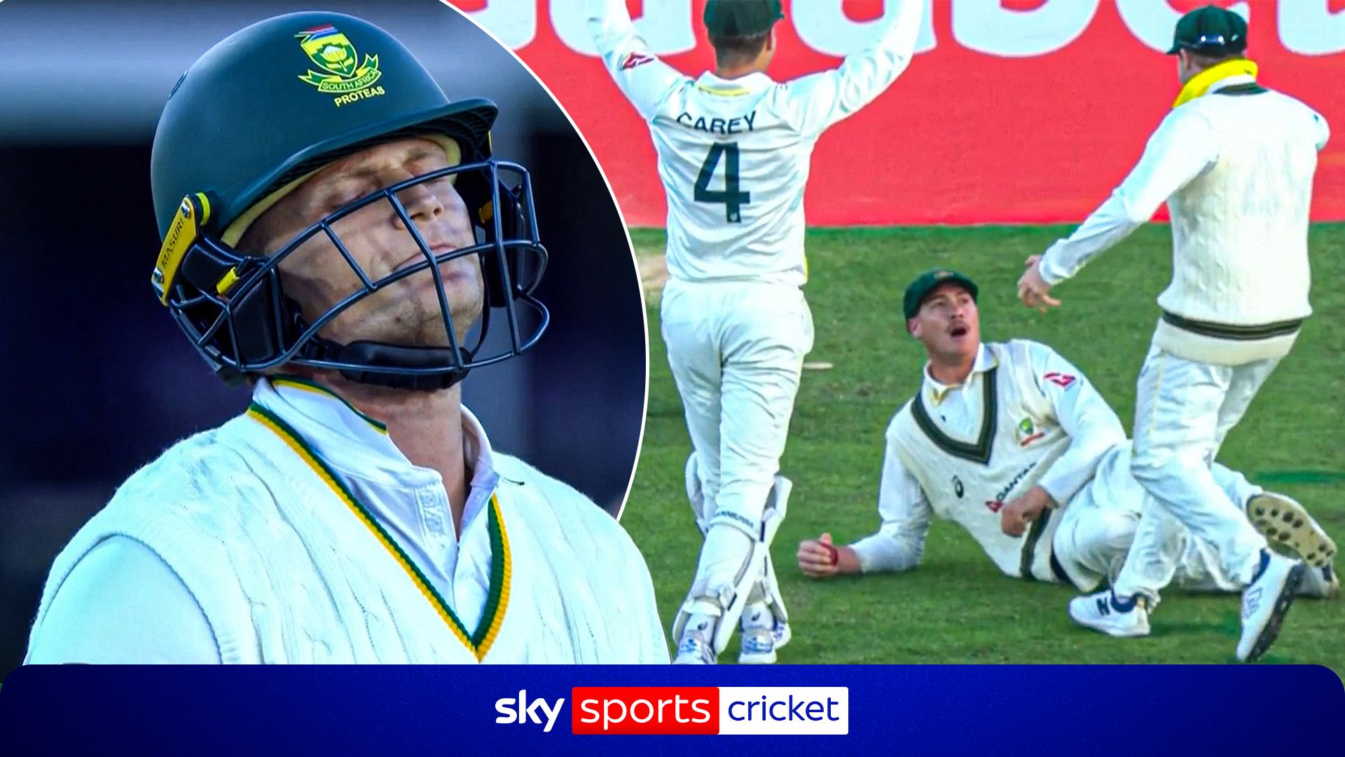 What a catch! Renshaw takes stunning one-handed grab for Australia!