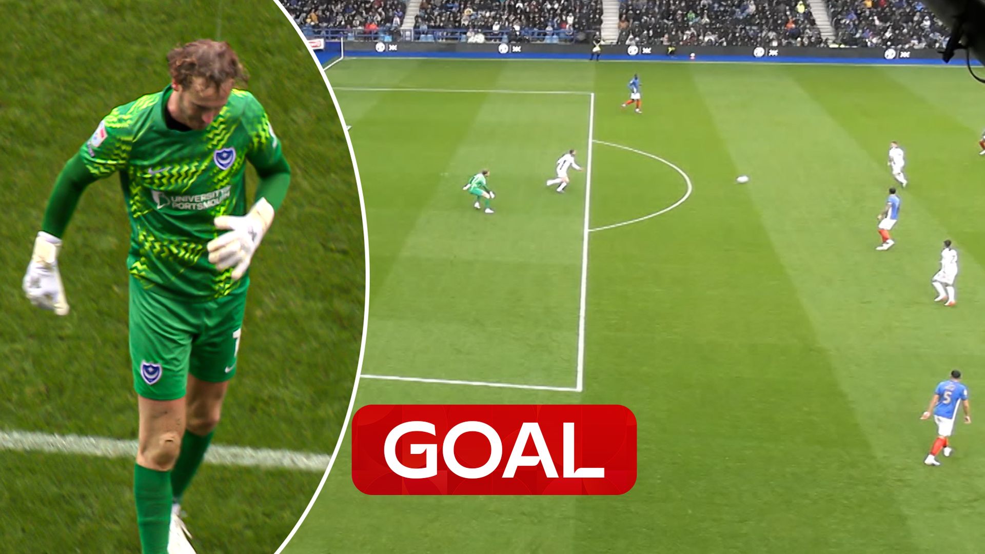 'Horrific error!' - Keeper howler gifts Millwall lead at Portsmouth