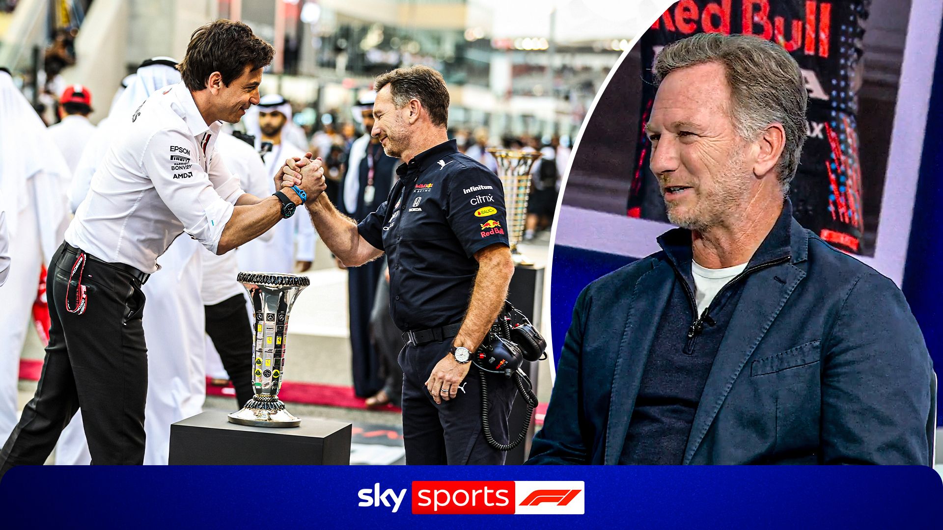 'He's got it easy!' - Horner talks Wolff rivalry and Mercedes' 'great' year