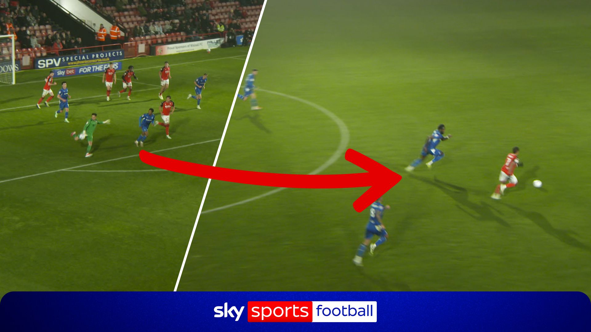 Take a bow! Walsall keeper sets up goal with INCREDIBLE assist!