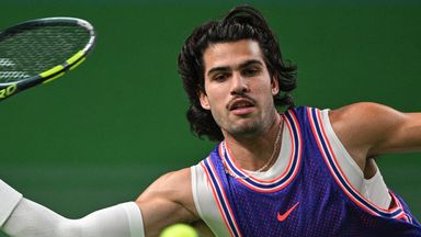 Carlos Alcaraz was dumped out in the third round of the Shanghai Masters as Zizou Bergs recorded the biggest win of his career