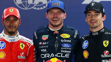 Max Verstappen, Charles Leclerc and Lewis Hamilton (Red Bull Content Pool)