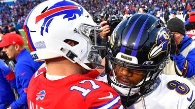 Josh Allen and Lamar Jackson are set to renew their rivalry this weekend 