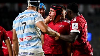 Brian Gleeson was among the try scorers as Munster beat Racing 92 in Cork on a day of emotion and tributes a decade on from the death of Anthony Foley 