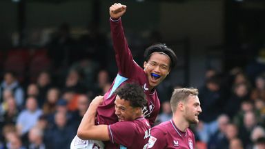 Reo Hatate scored Burnley's third at Vicarage Road